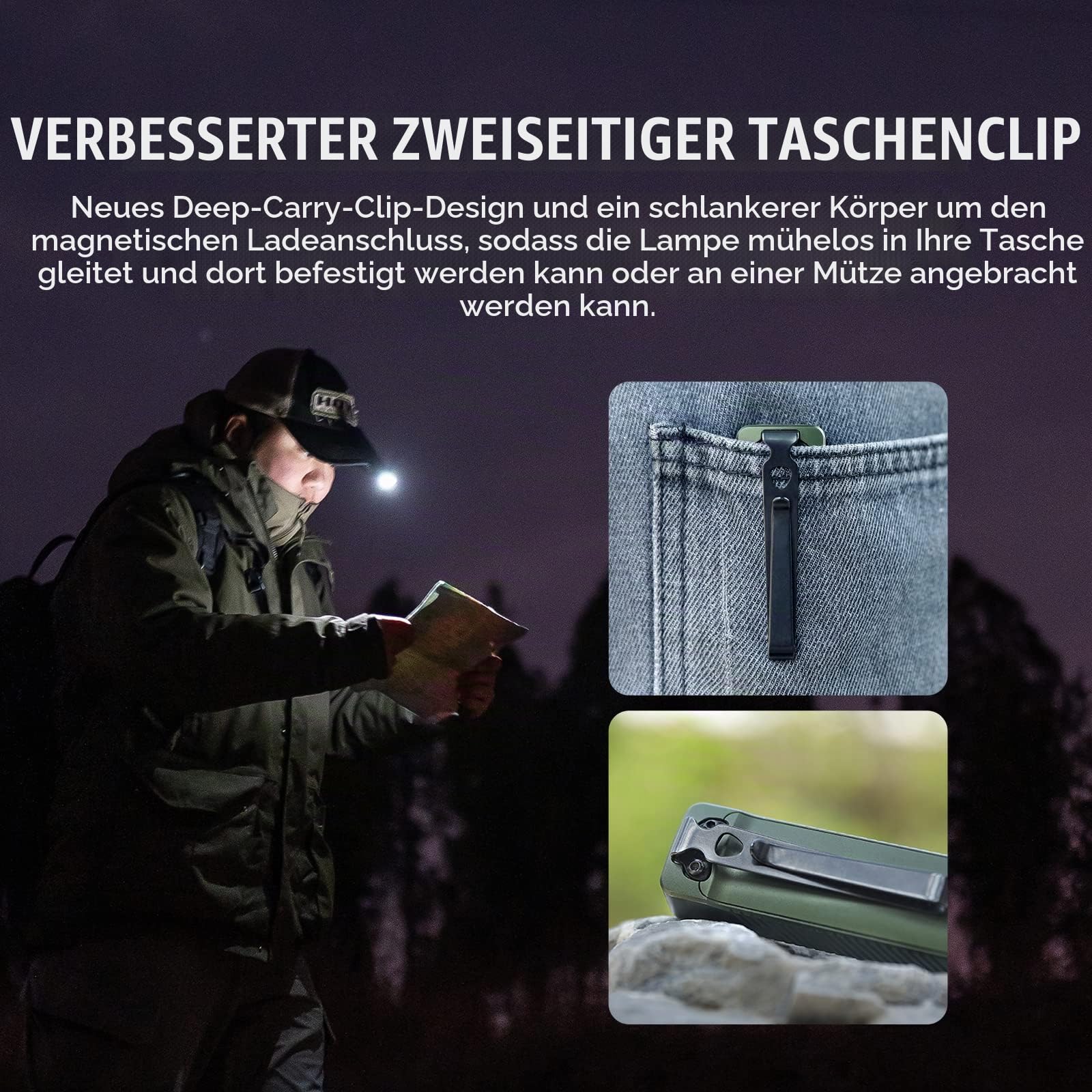 OLIGHT Arkfeld UV LED Taschenlampe Aufladbar, 1000 Lumen, 5 Lichtquelle