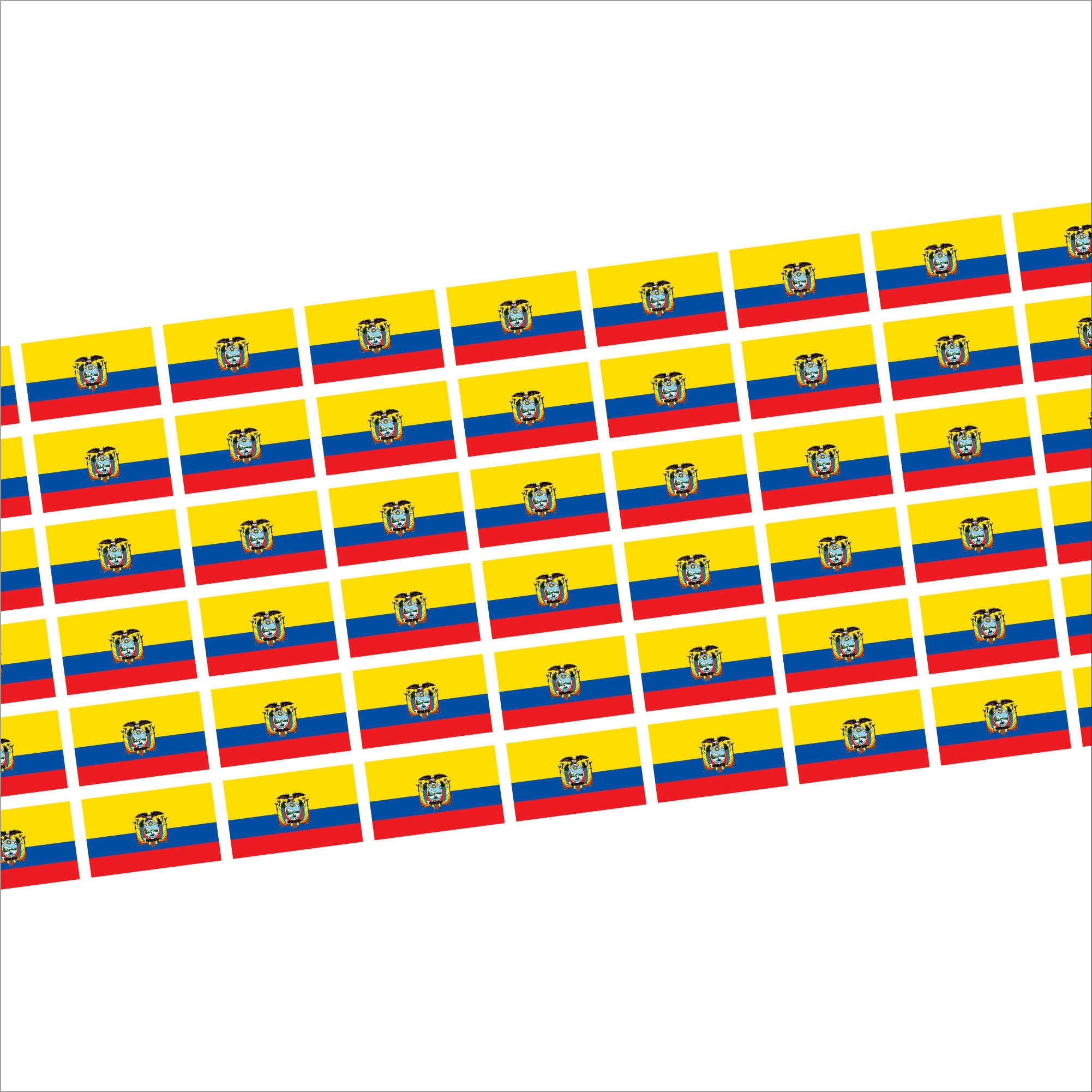 54-Pack Ecuador Mini Flag Stickers - 20x12mm Self-Adhesive Decals For Cars, Models, School - View #11