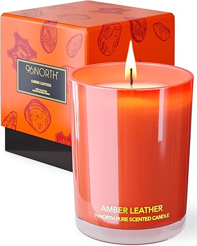 96NORTH Vela de pino Vela en tarro grande de 3 mechas 12 onzas hasta 50 horas de tiempo de combustión Cera de soja 100 natural Vela del bosque