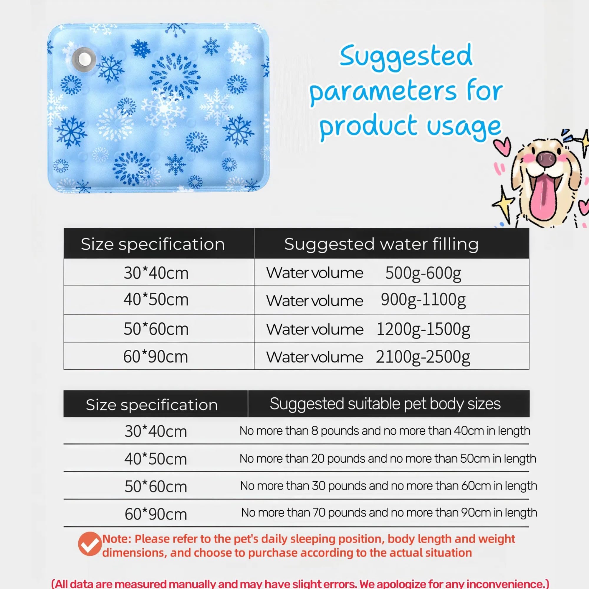 Himtop Dog Cooling Mat,Durable Pet Cool Mat for Dogs Cats Non Toxic Gel Self Cooling Pad Scratch Resistant for Large Dogs 4 sizes to choose from,Ice Blanket Keep Dog Cool in Summer. (S) - Image 4