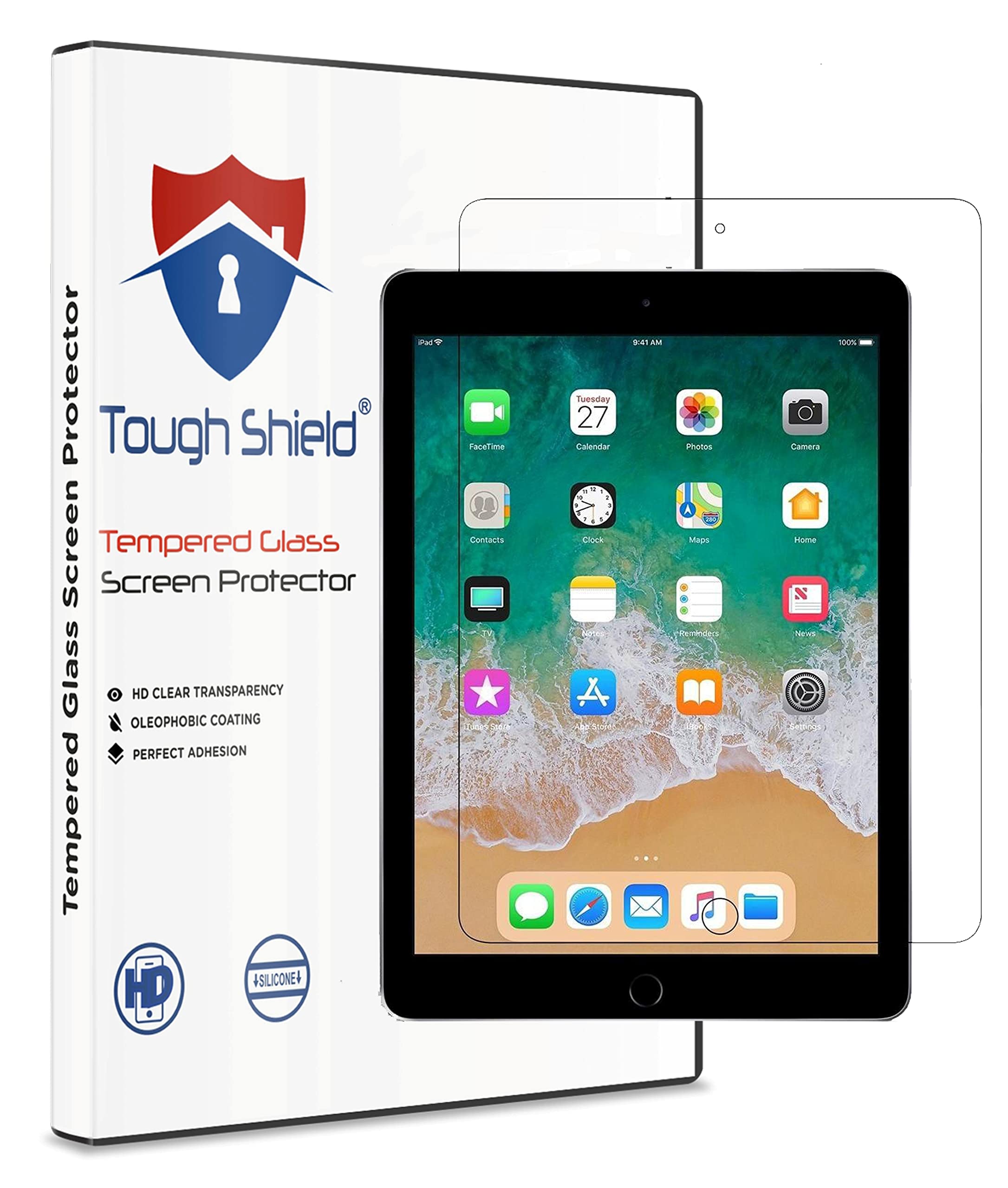 TOUGH SHIELD® Edge to Edge Tempered glass for Apple ipad 6th Gen 9.7 inch (pack of 1) (B0BVBZJHHD) Amazon Price History, Amazon Price Tracker