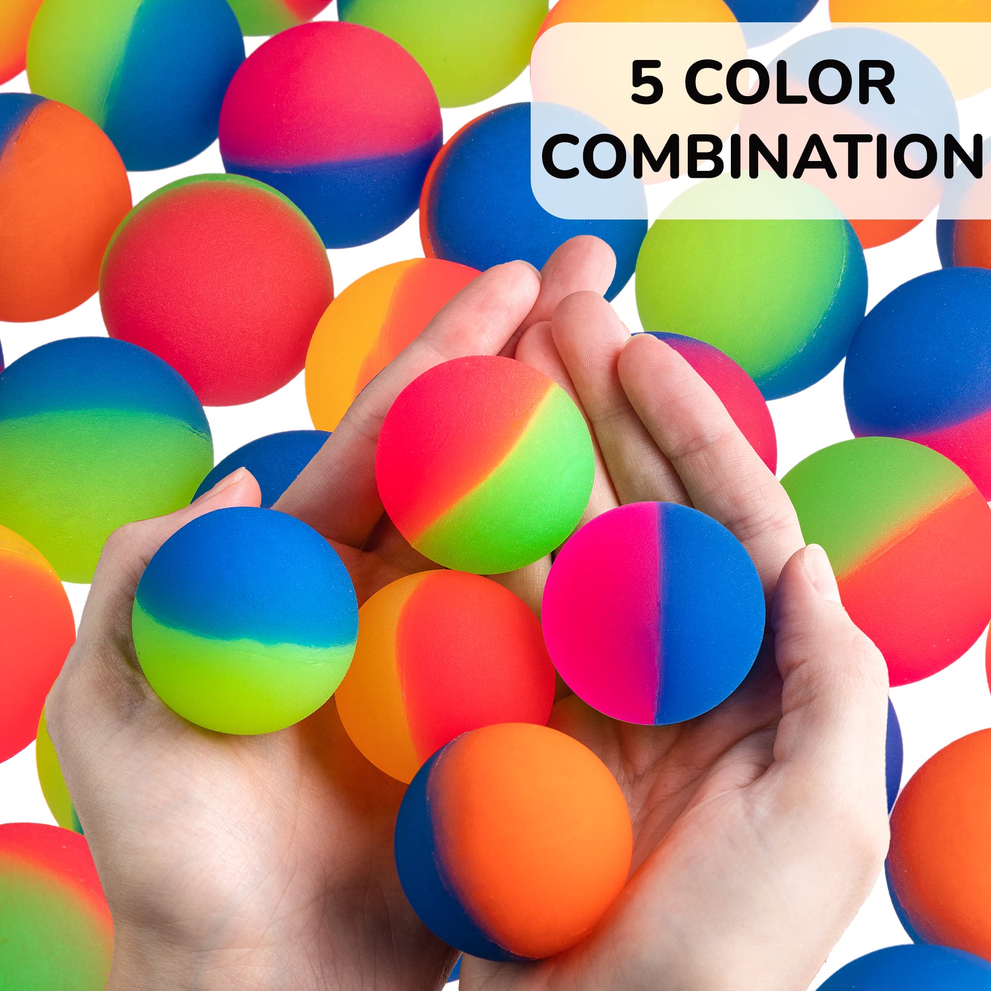 Entervending Bouncy Balls Rubber Balls for Kids ICY Bounce Balls
