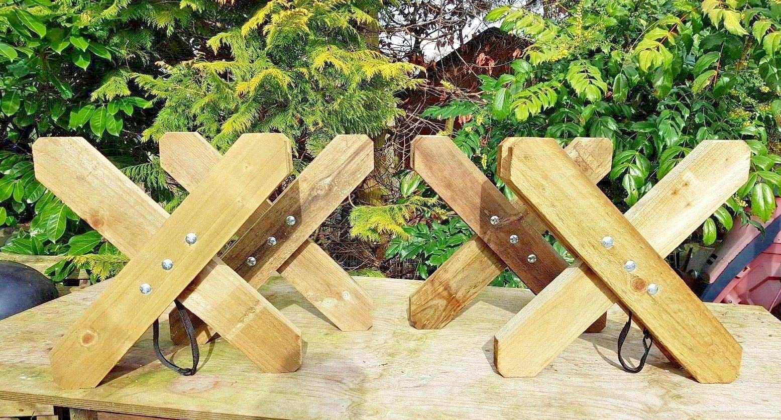 Jumps 4 Your Horse Two Pairs of Cavaletti Jump Ends Medium