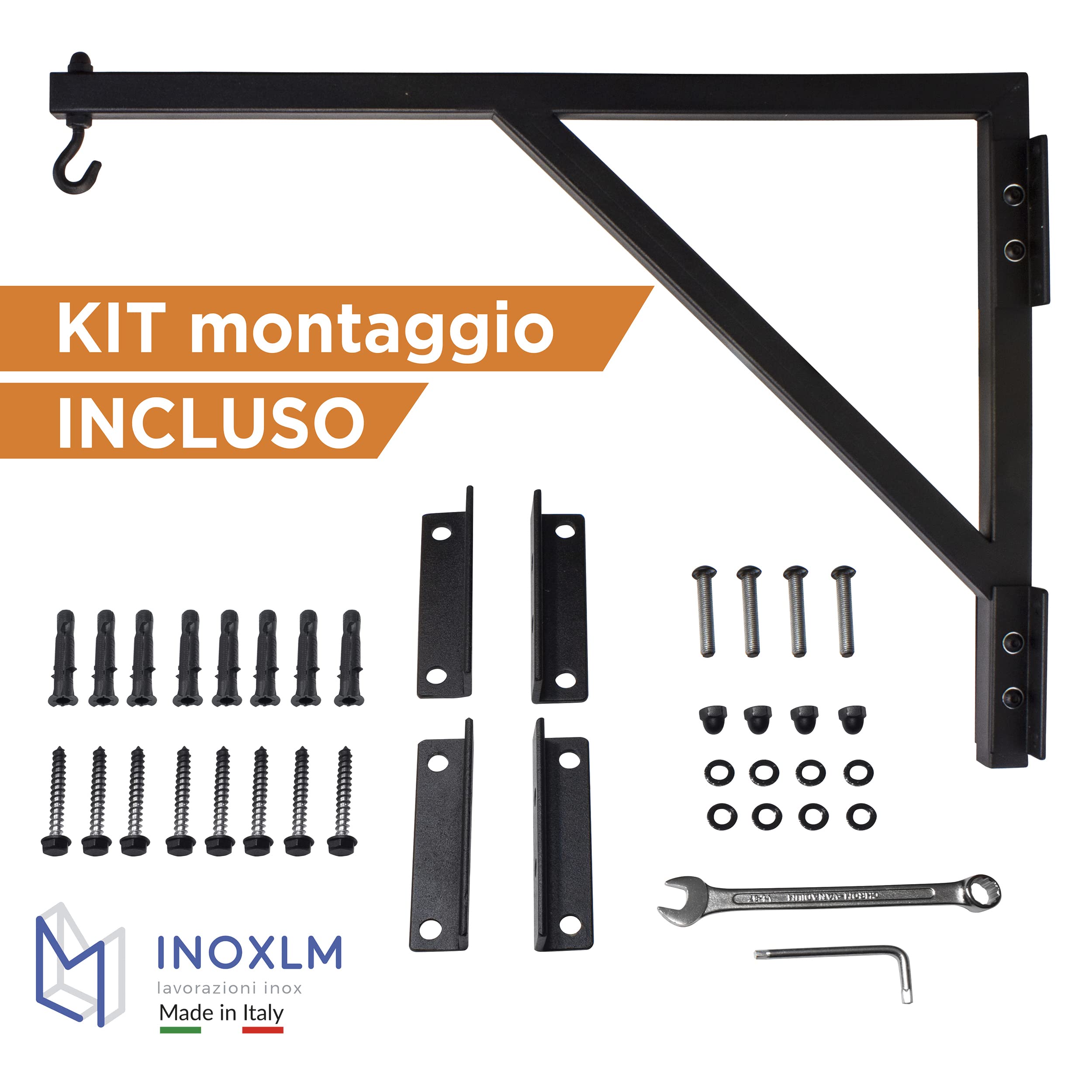INOXLM lavorazioni inox Support mural pour sac de boxe | Support mural pour sac de boxe | Support pour sac de boxe