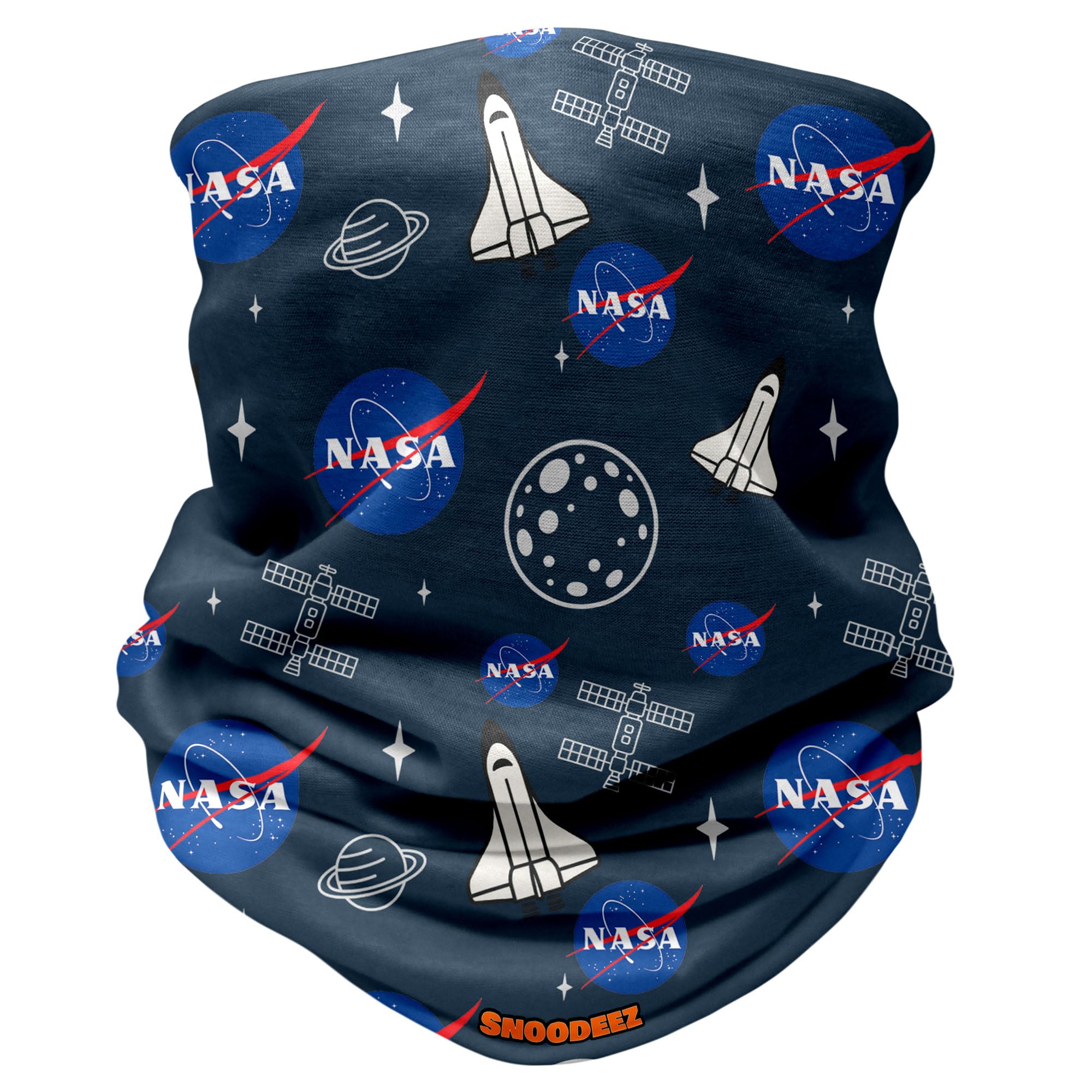 Kids Nasa Space Multifunctional Snood Headwear (Navy, One Size)