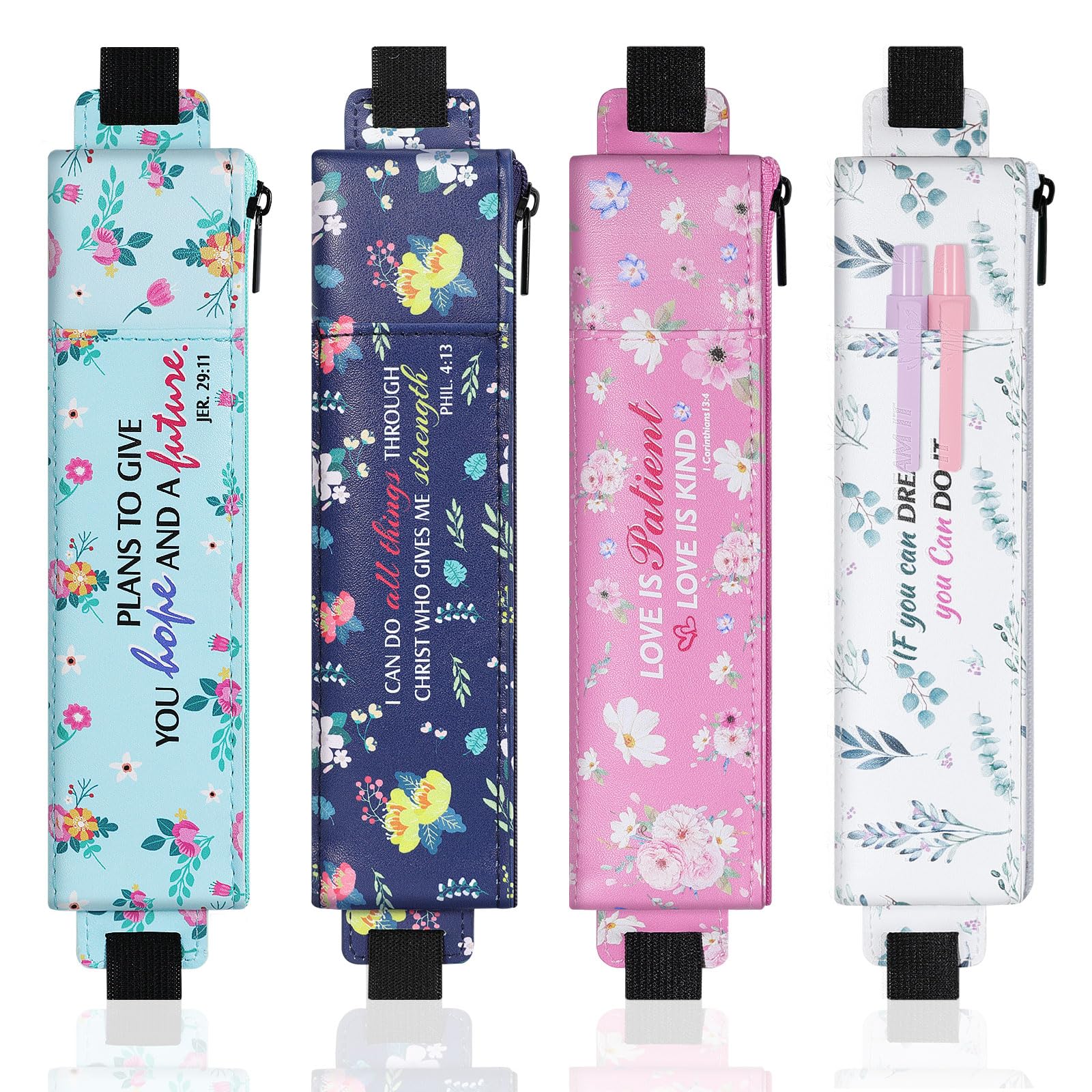 Astuccio Sottile Per Matite - 2 Pezzi, Con Elastico Regolabile, Per Scuola E Ufficio - Foto 8