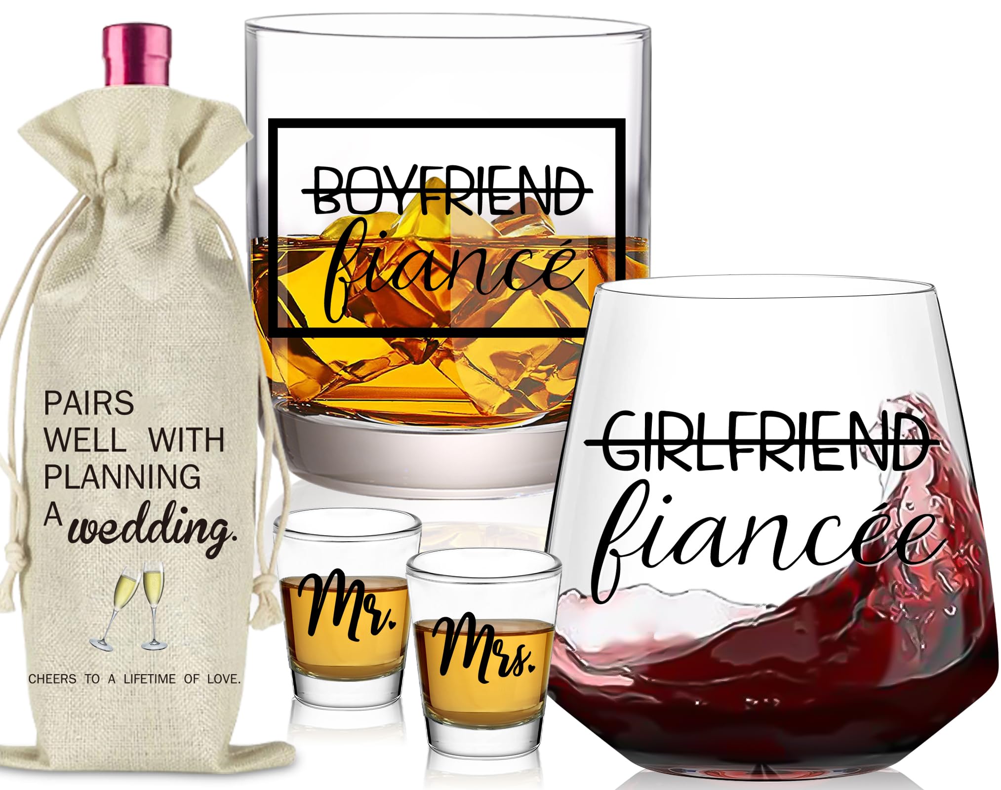Engagement Gifts for Couples - Cool Engagement Gifts Couples Newly Engaged mr and mrs boyfriend girlfriend Gifts, Fiance Gifts for Her Him Women Couple