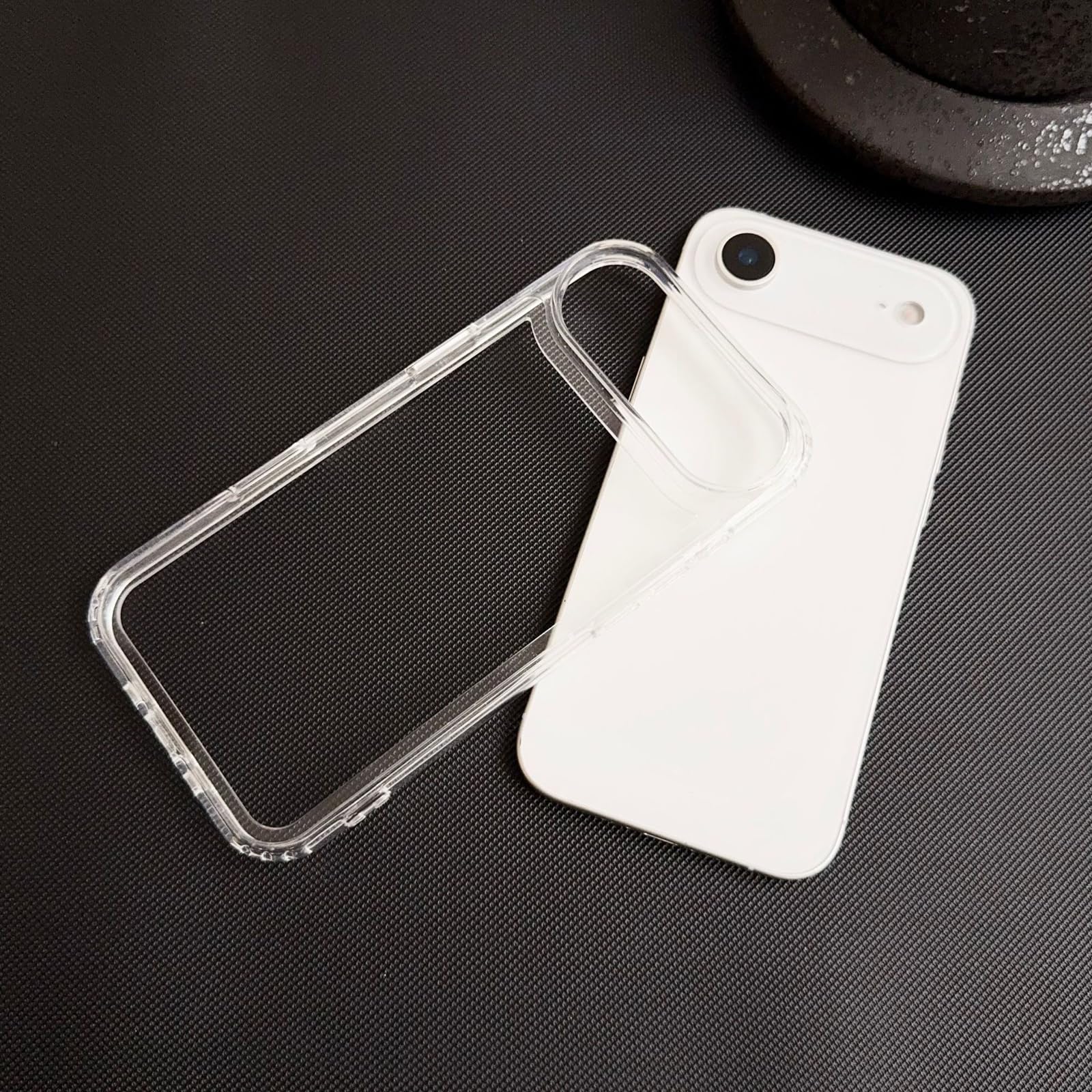 Amazon.co.jp: KUGEW iPhone Air バンパーケース クリア カメラカバー