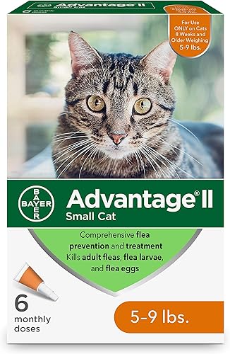 Miniatura 3 de Advantage II - Tratamiento y prevención de pulgas para gatos pequeños, 5-9 libras