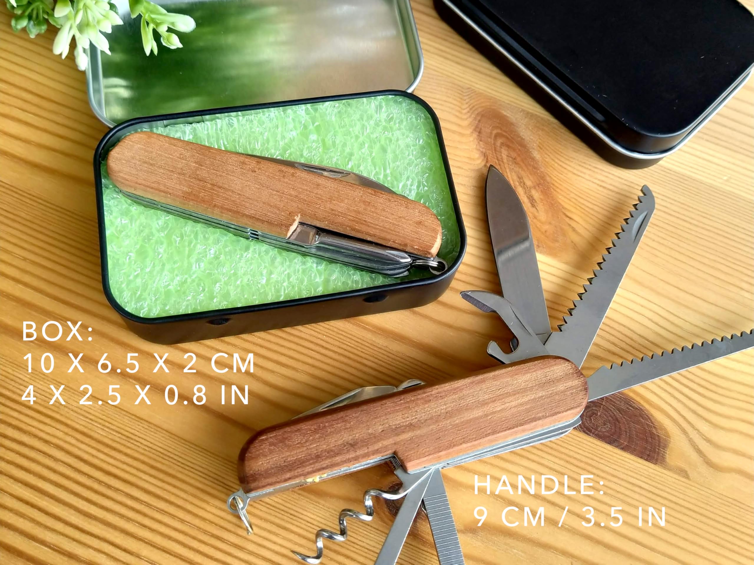 Greta Oto Coltellino Svizzero Personalizzato Regalo per Marito e Papà coltello da tasca multitool campeggio pesca vita all'aria aperta