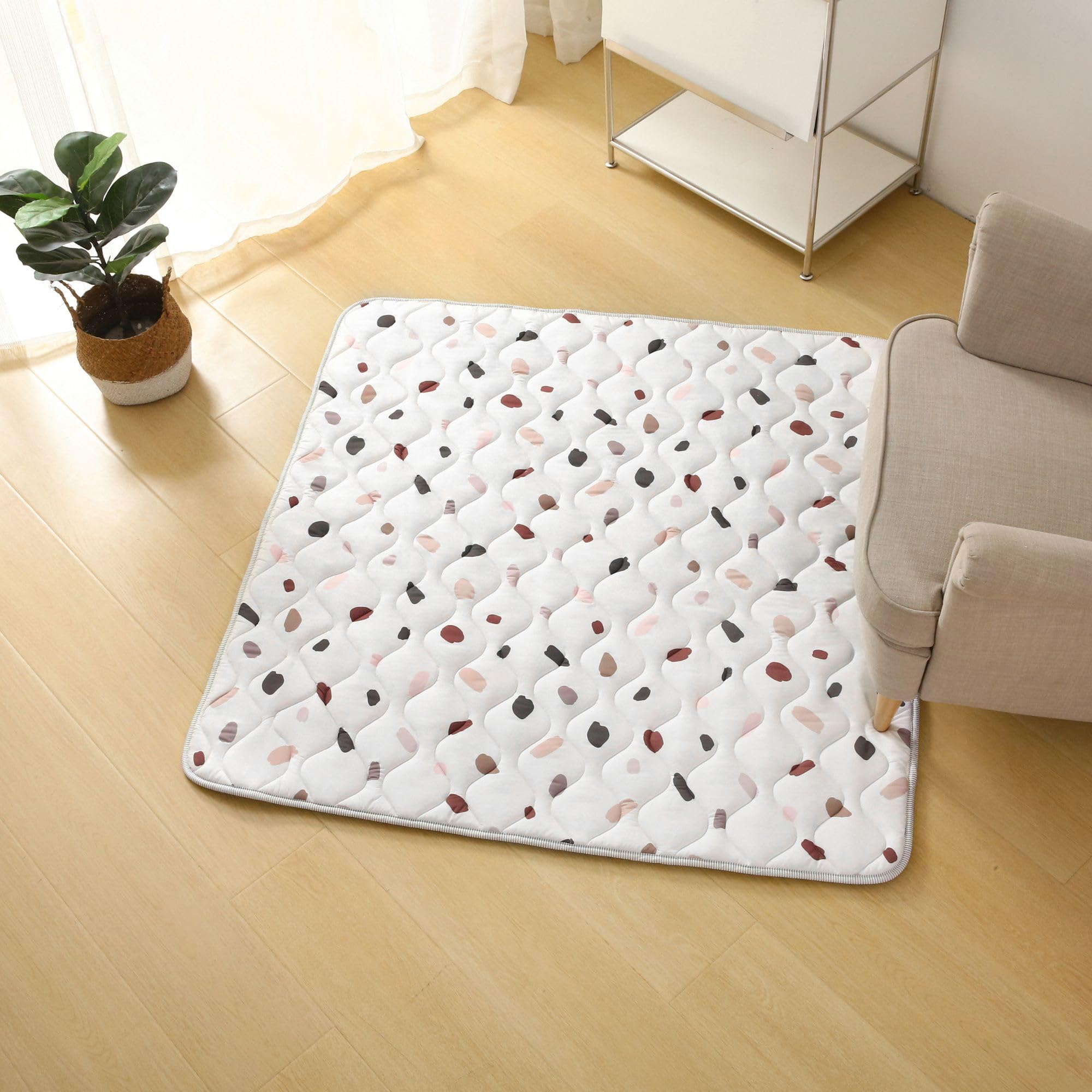 Large Padded Play Mat 127 Cm – Extra Thick 1.5 Cm Soft Playmat For Newborns In A