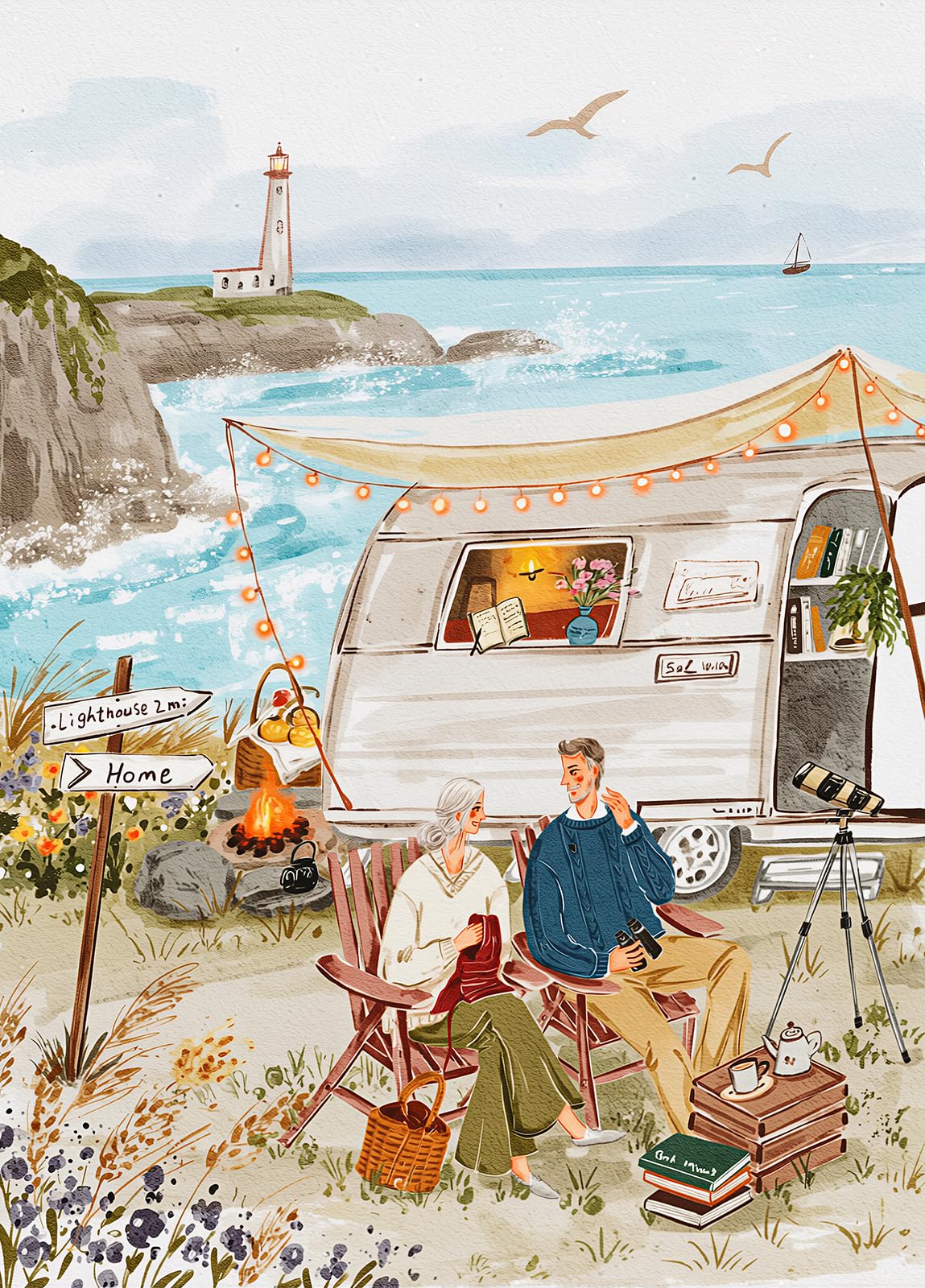 Coastal Camp 1000 Piece Jigsaw Puzzles for Adults