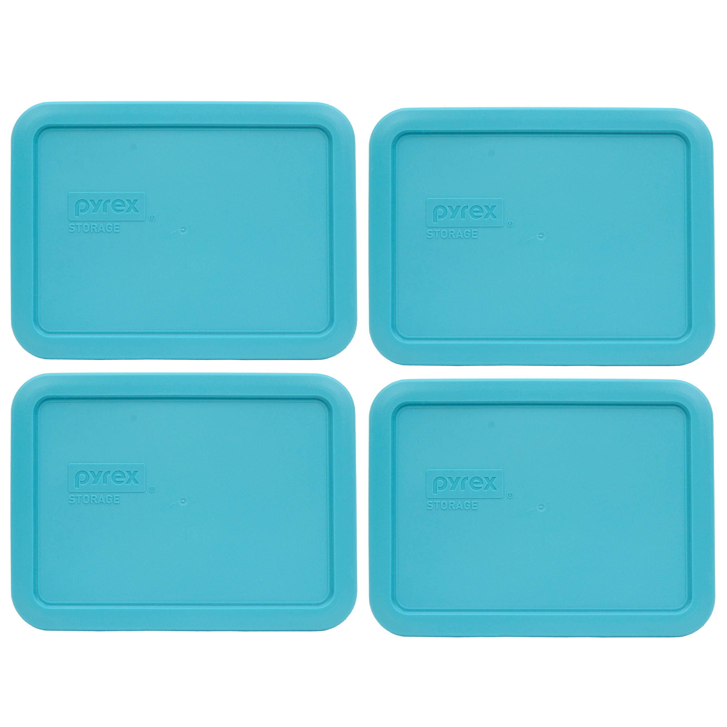 Couvercle de rechange Pyrex 7210-PC bleu pour boîte hermétique 3 tasses lot de 4