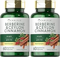 Vista 9 de Carlyle Berberina con canela de Ceilán Complejo de 2000 mg 60 cápsulas Vegetariano, sin OMG, sin gluten