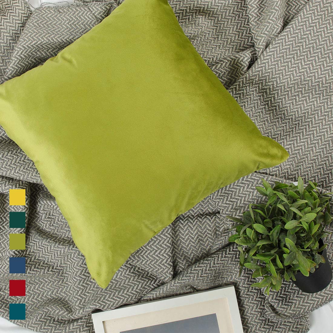 moss green pillow cases