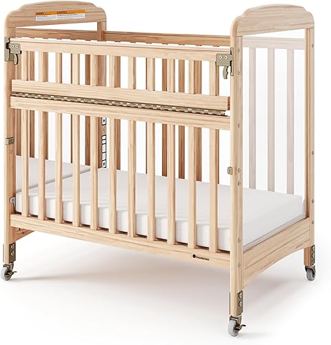 Miniatura 1 de Foundations Compact Serenity SafeReach - Cuna lateral con colchón ajustable espejo madera natural