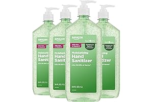 Amazon Basic Care - Aloe Vera Antiseptic Hand Sanitizer, 60 oz