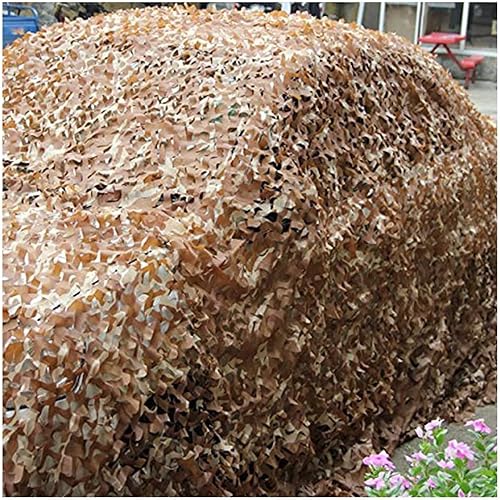 Vista 215 de Jolan Red de camuflaje de 2 × 9.8 ft 3 × 13.1 ft 3 × 16.4 ft 3 × 19.7 ft 4 × 26.2 ft 5 × 16.4 ft, red de sombra, desierto de red de camuflaje, red