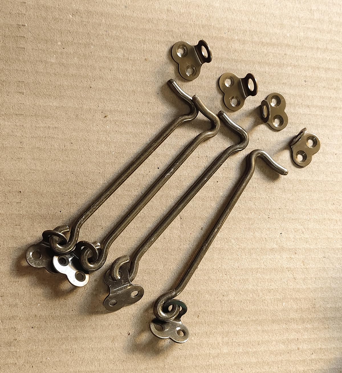 SS Eye Latch Lock Silent Holder 5 inch (2 Pcs) Antique Finish-picture-19