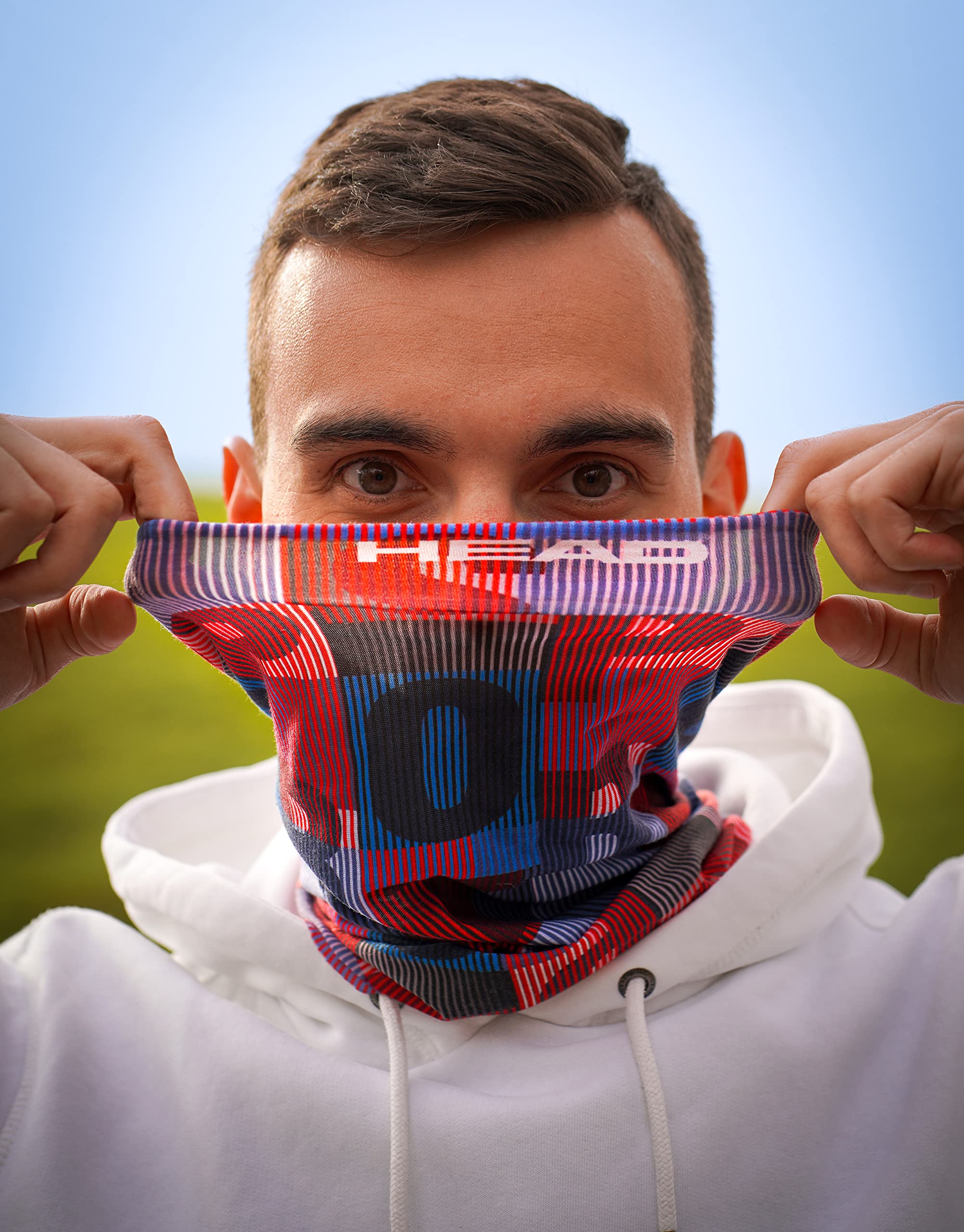 HEAD Original Tube Reflector, Multifunktionstuch Unisex Schlauchschal Kinder Winddicht Skifahren Radfahren Schlauchtuch Tube Reflector Schlauchtuch (Kinder, Blue Nights)