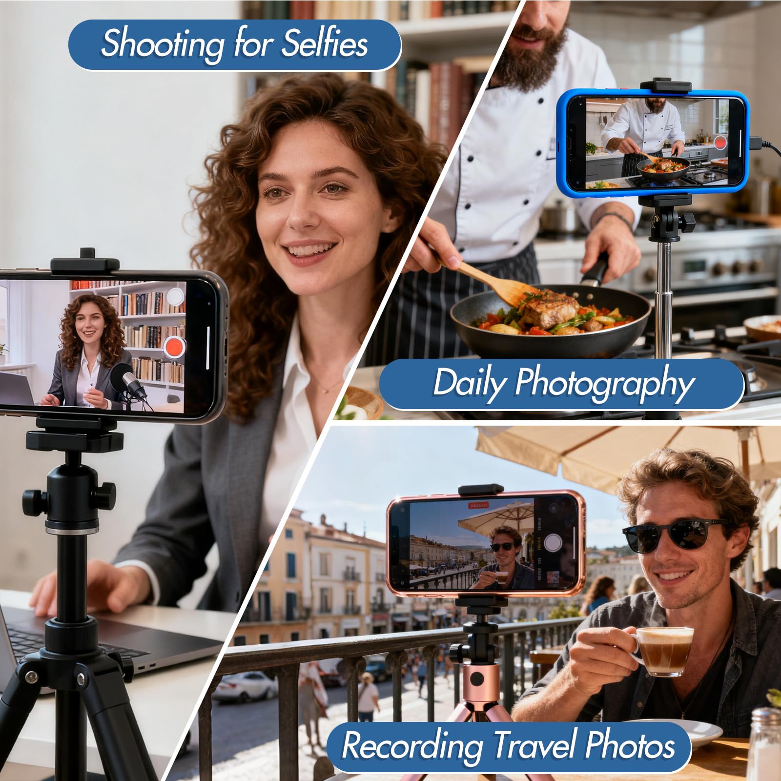 Selfie Monitor Schermo per iPhone17/Android,4K Schermo per Vlog Magnetico,Telecomando Selfie Monitor iPhone Magsafe,Batteria 3.5H,2500mAh Screen per TikTok Live Streaming-Nessun Ritardo