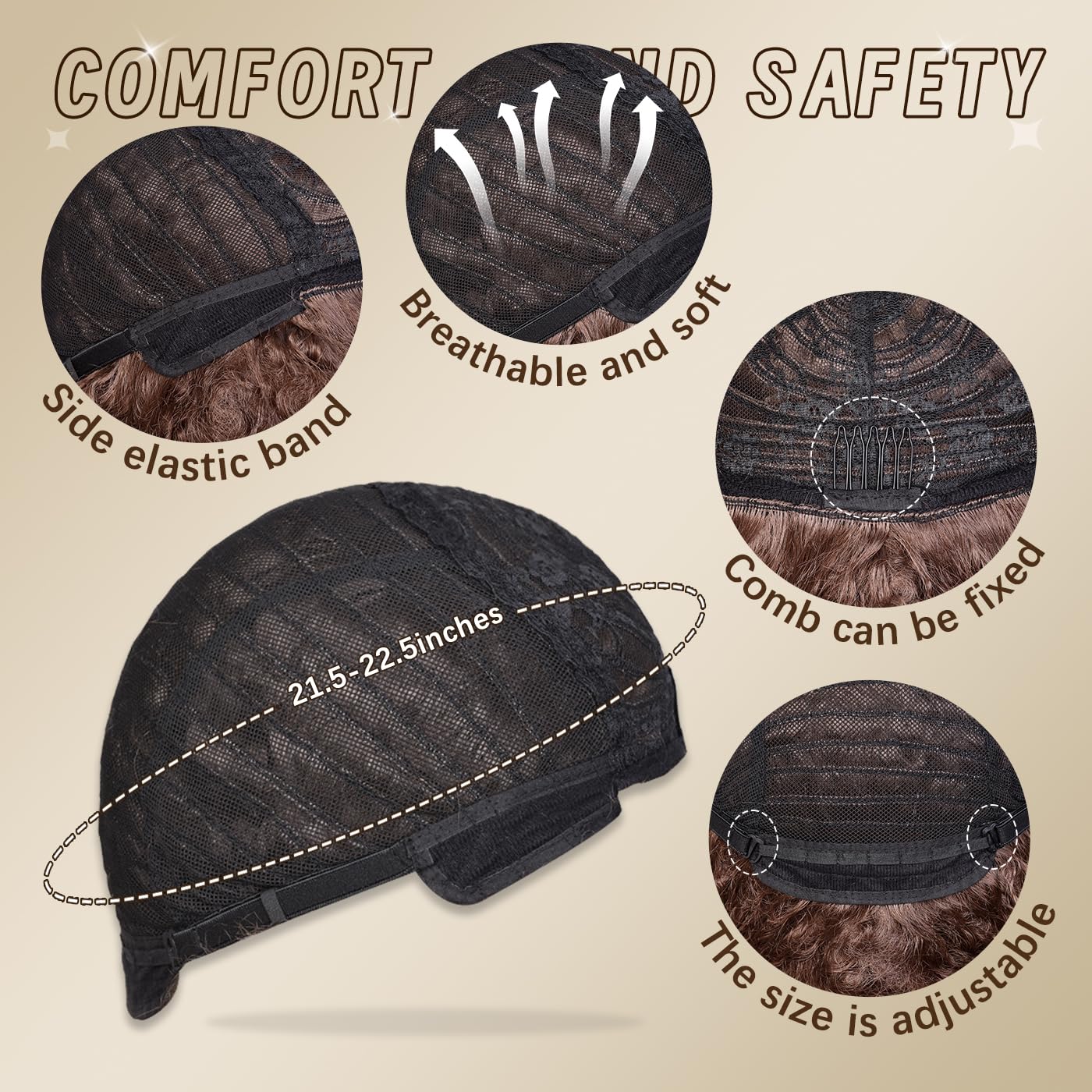 Afro Wigs for Black Women 70s Afro Kinky Curly Wig with Bangs Bouncy Huge Fluffy Puff Wigs Synthetic Hair for Cosplay Daily and Party 14Inch - Image 5