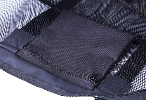 Miniatura 6 de Bolsa de playa grande con cremallera Bolsa de juguete de playa ligera Bolsa de malla para piscina Juguetes de arena