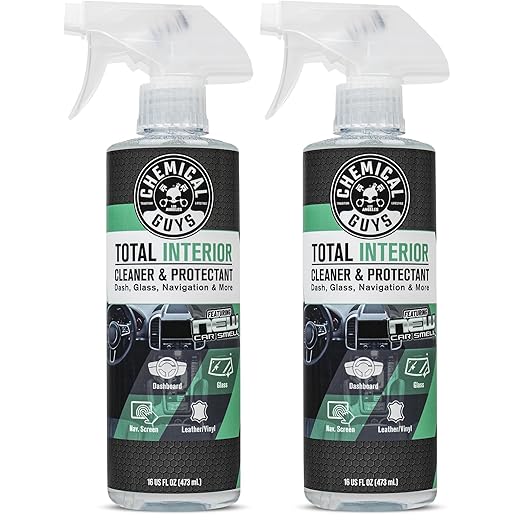 Chemical Guys SPI23416 Total Interior Cleaner and Protectant, New Car Smell, (Safe for Cars, Trucks, SUVs, Jeeps, RVs & More) 16 fl oz (Pack of 2)