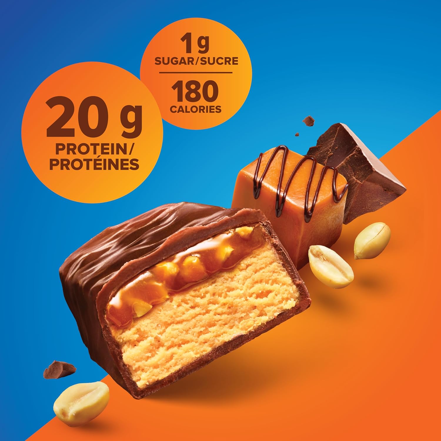 Pure Protein Bars - Chocolate Peanut Caramel (Pack of 6)
