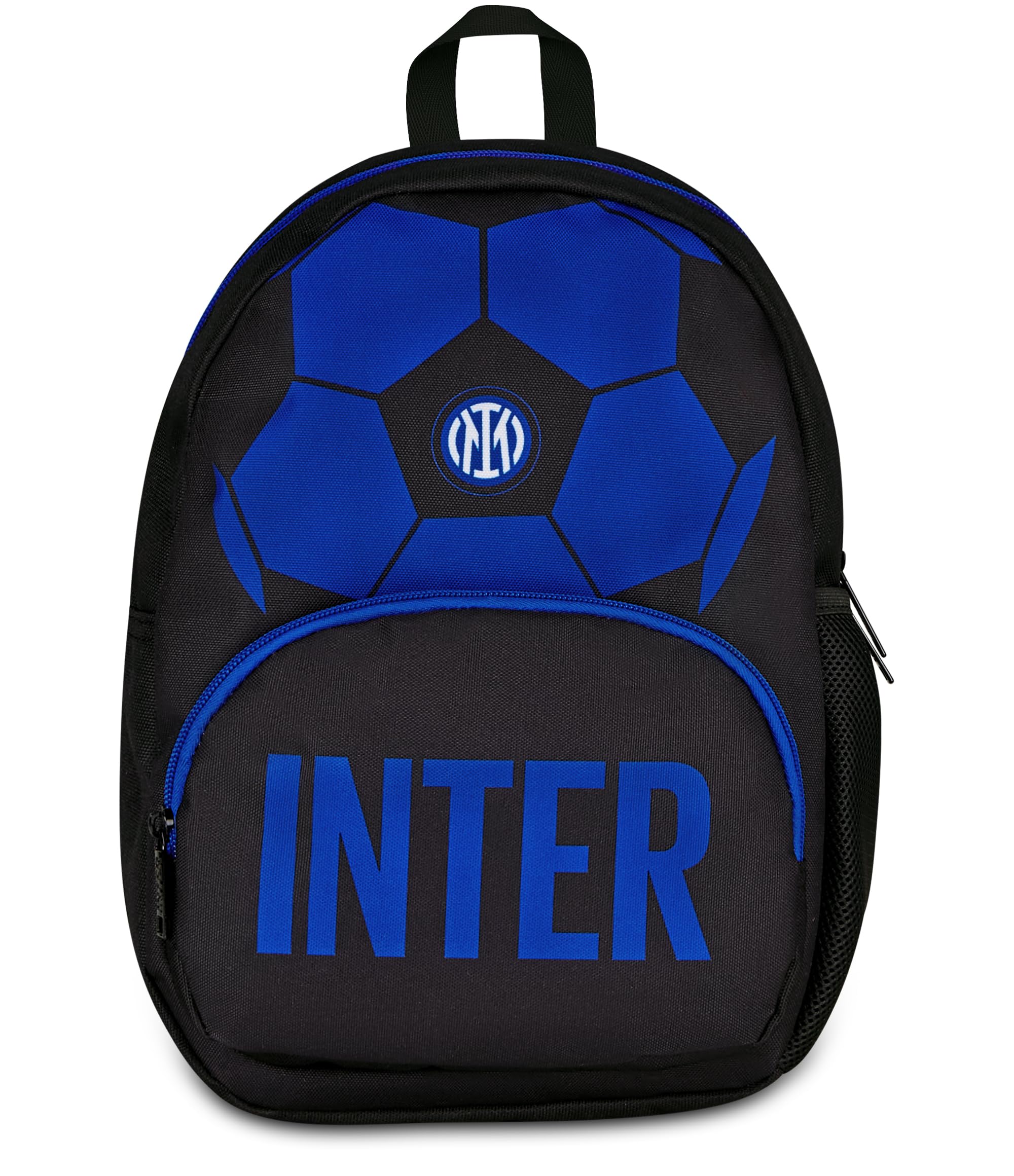 Seven Zaino Small Inter, Blu, 14 L, Zainetto monoscomparto, Tasca frontale, Tasca laterale portaborraccia, Scuola, Asilo, Tempo libero, Bambini, Ragazzi e adulti, Calcio, Prodotto ufficiale