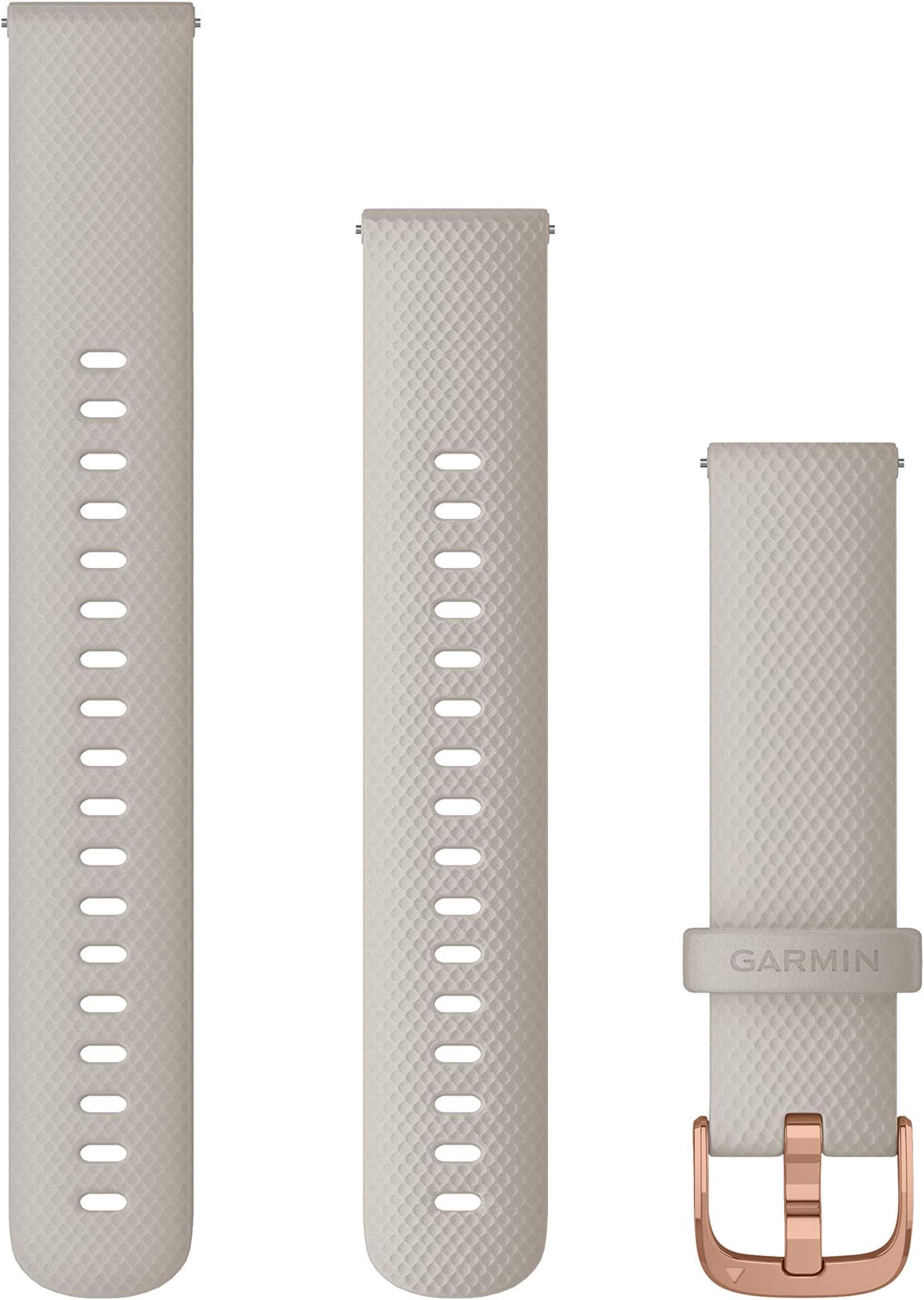 Garmin Quick Release Bands (18 mm) - Light Sand with Rose Gold Hardware