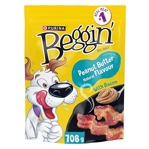Beggin' Collisions Dog Treats, Peanut Butter - 708 g Pouch (1 Pack) - 708 g (Pack of 1) - Peanut Butter