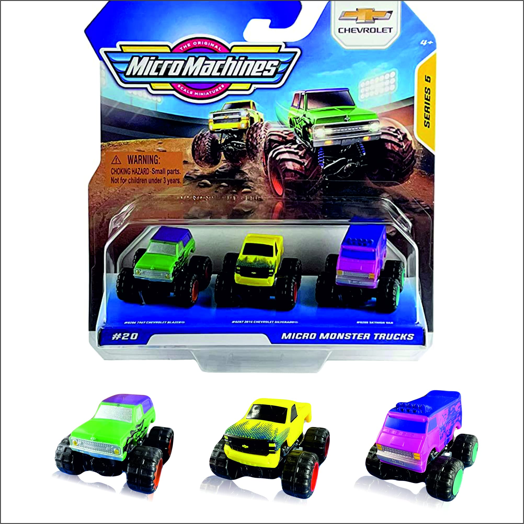 Buy Micro Machines 2021 Series 5 Starter Pack 20 Micro Monster Trucks