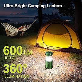 LETMY LED Camping Lantern for Power Outages, 3 Color Modes & Dimmable Battery Powered Lantern, IPX4 Waterproof & Collapsible, Lanterns Flashlight Survival Kits for Emergency Hurricane Hiking, 4 Pack
