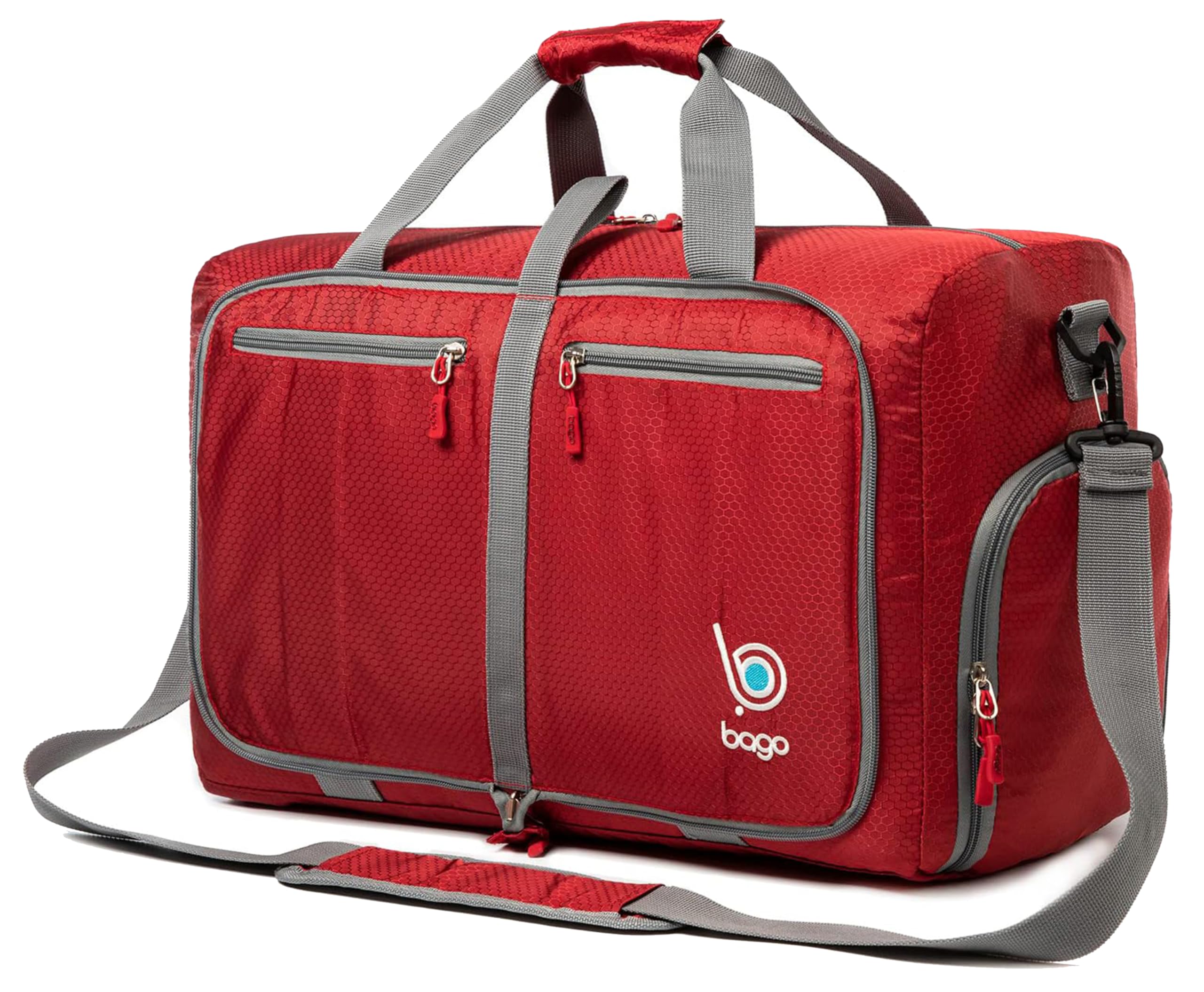 Bago40L 60L 80L 100L 120L 140L Duffel Bags for Traveling – Durable Lightweight Waterproof Foldable Duffle Bag for Travel with Shoe Compartment, Packable Collapsible Overnight Bag for Men & Women