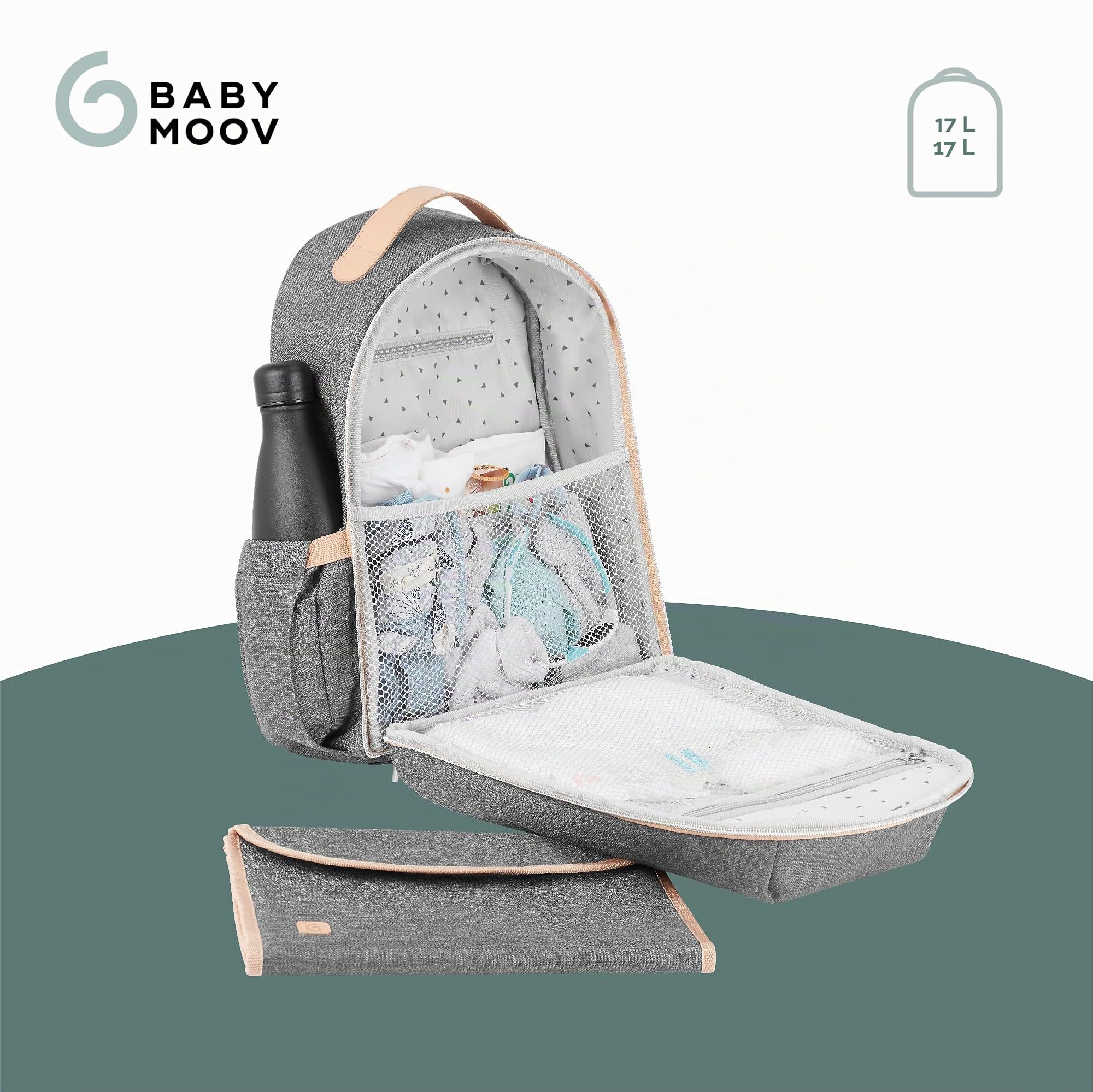 Babymoov A043811 - Mochila - bolso cambiador Le Pyla Burdeos