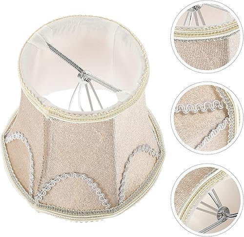 Miniatura 7 de DOITOOL Pantallas de lámpara, pantalla de lámpara, pantalla de tela de barril, cubierta de luz vintage, para lámpara de mesa, lámpara colgante,