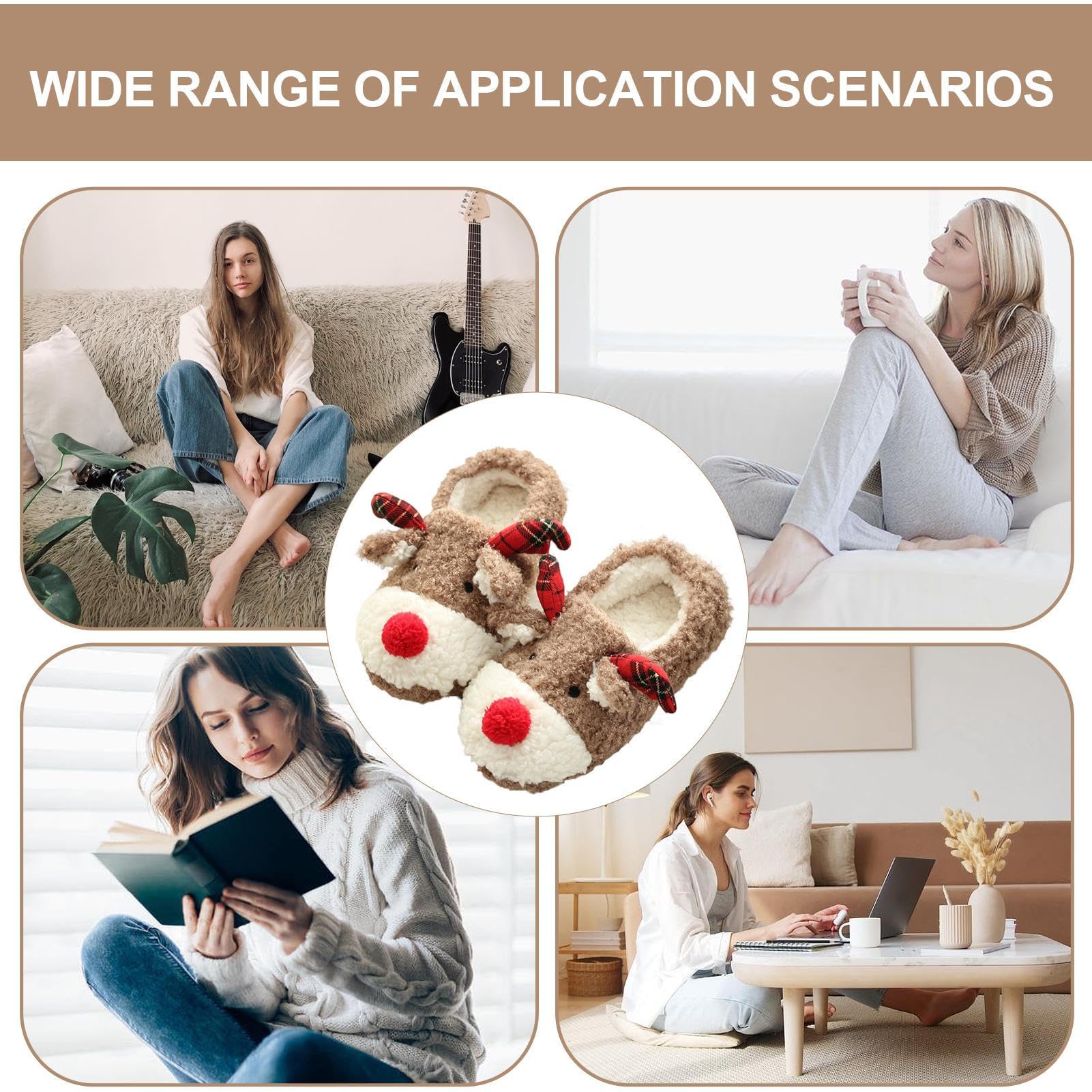 Générique Chaussons Enfant Fille Hiver Chaud Pantoufles Garcon Peluche Souple Hiver Confortable Pantoufle D'Intérieur Chaude Et Antidérapante Pour Bébé 18 Mois - 10 Ans