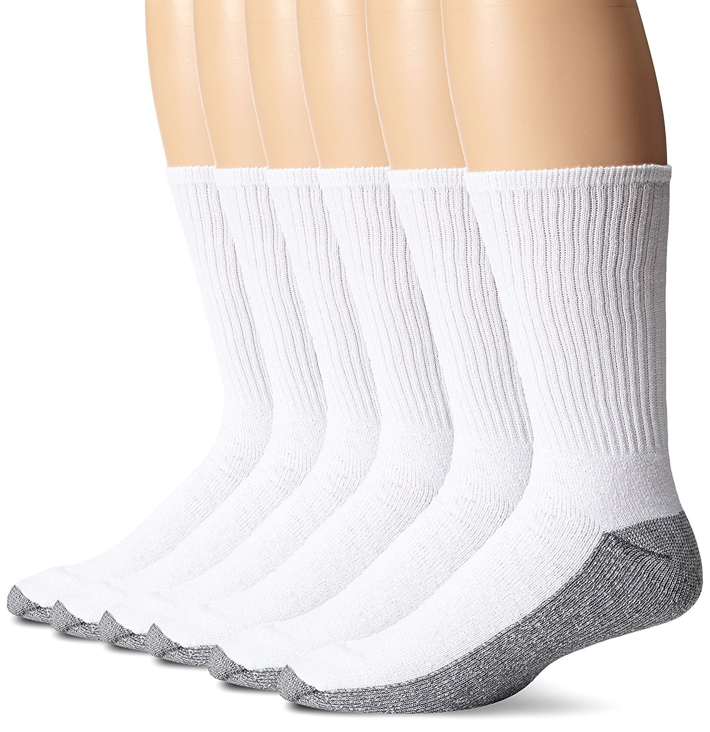 Men's 6-Pack Stain Resister Crew Socks
