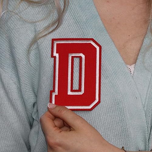 Miniatura 522 de Parches de letras termo-adhesivas de alta calidad – Lindas letras para ropa – Parche universitario para ropa – Letras bordadas de 4 1/2 parches