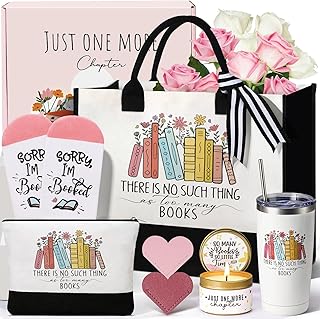 Book Lover Gifts for Women, Bookish Gifts w Reading Accessories, Books Club Gift for Readers and Bookworms Women Birthday Gift for Book Lovers, Librarians, Teachers