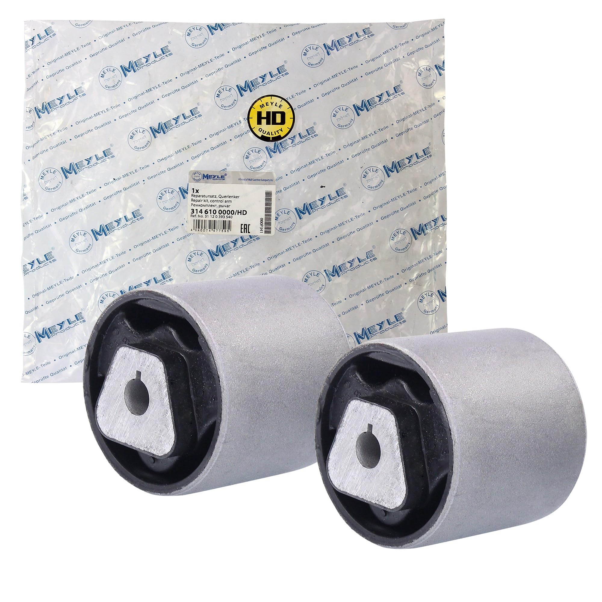 MEYLE Jeu de douilles de bras de suspension gauche+droite 3146100000/HD Compatible avec: BMW 1, 1, 1 Cabriolet, 1 Coupe, 3, 3 Cabriolet, 3 Coupe, 3 Touring, 5, 5 Touring, 6, 6 Cabriolet, 7, X1