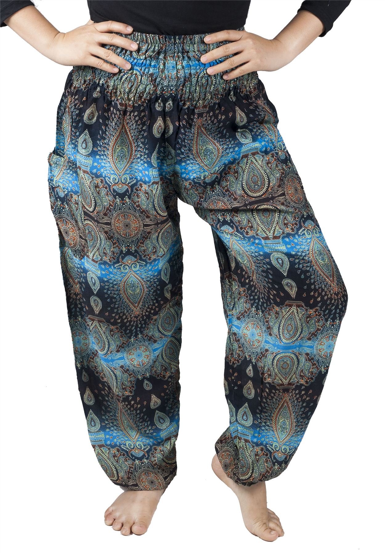 Lofbaz Harem Pants for Women Yoga Boho Hippie Clothing Womens Palazzo Bohemian Pajama Trousers Beach Indian Gypsy Genie Clothes — view 15