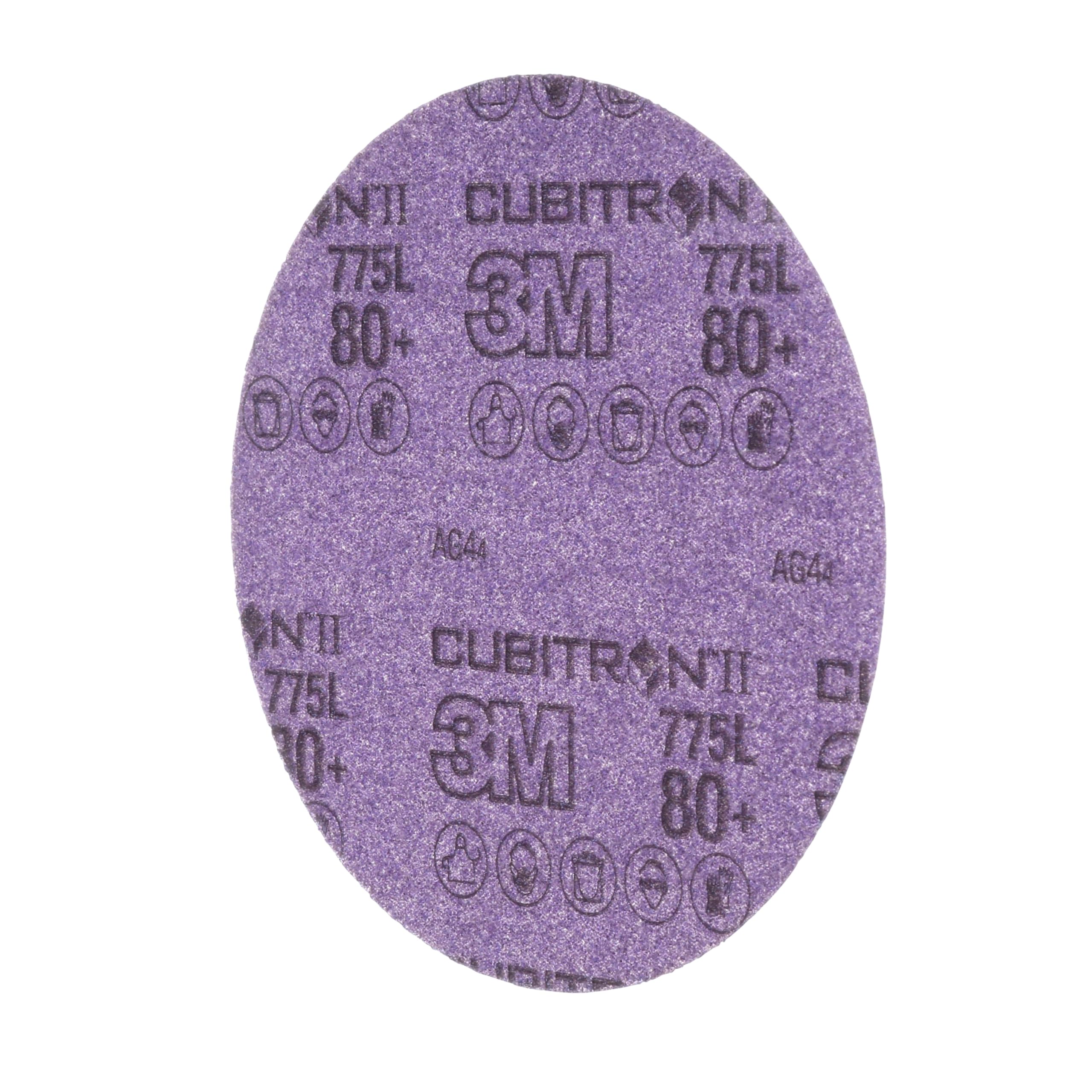 3M 86818 Cubitron II Hookit - Discos de película (50 unidades, 775L, 80+, sin perforar, 125 mm), 150 mm (50-er Pack), 50