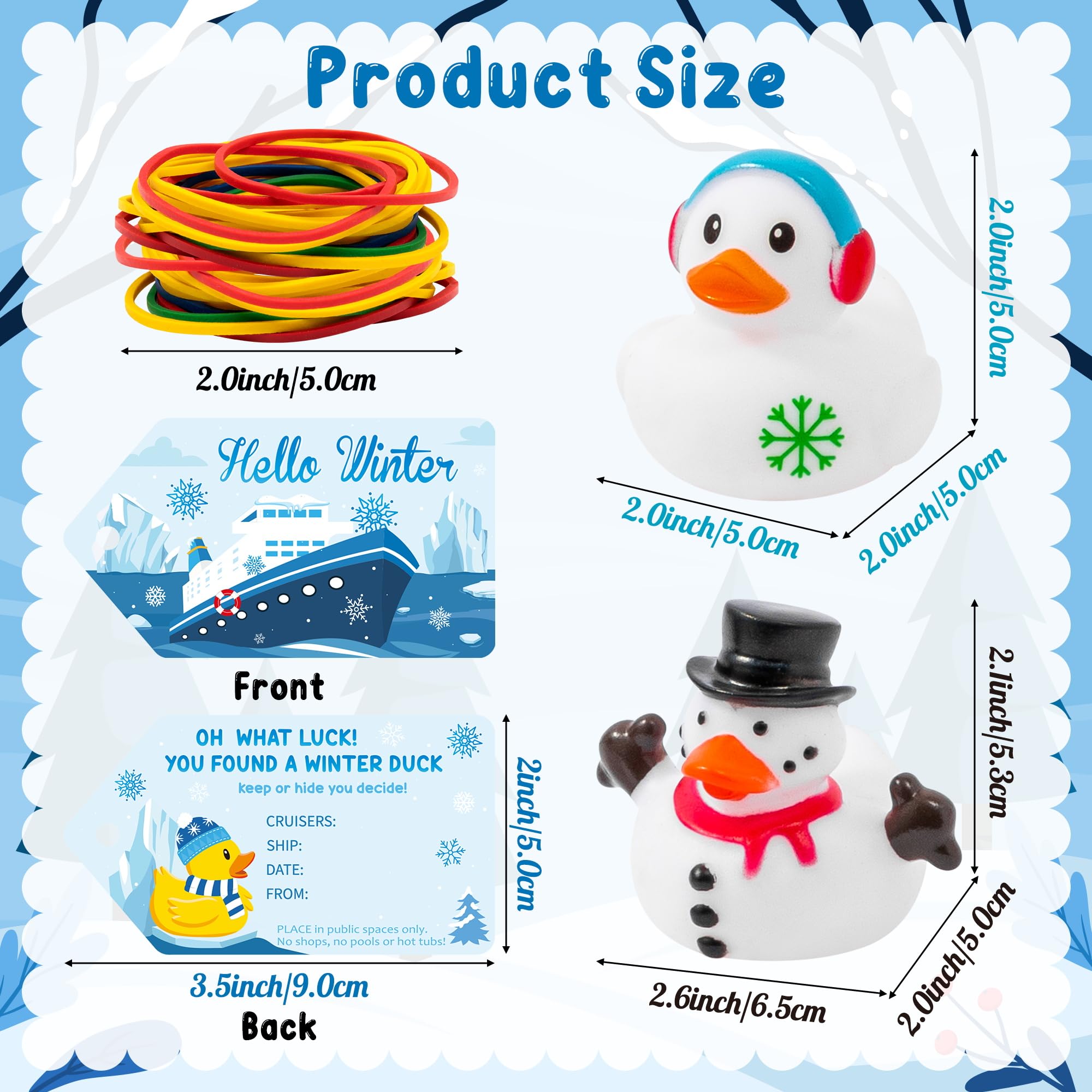PANTIDE Winter Rubber Ducks Bulk - Image 2