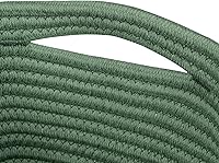 Vista 7 de Green 3 Pack Shelf Cube Storage Organizer Bins,Decorative Closet Storage Basket for Organizing,Skin-friendly Rope Basket for Shelves,Rectangular