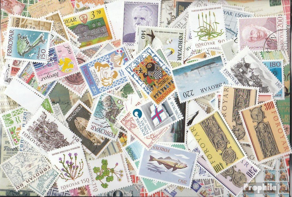 Prophila Collection - 300 Francobolli Diversi Della Danimarca, Autentici E Non Gommati, Per Collezionisti