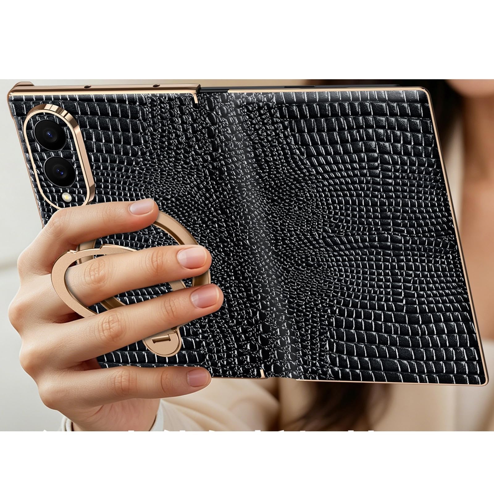Custodia Per Samsung Galaxy Z Fold 8, Pelle Vera Case Resistente