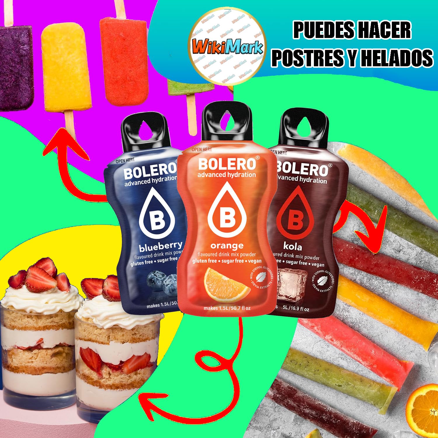 Bolero Bebida COLA Sin Azúcar con Vitamina C 24 x 9 Gr