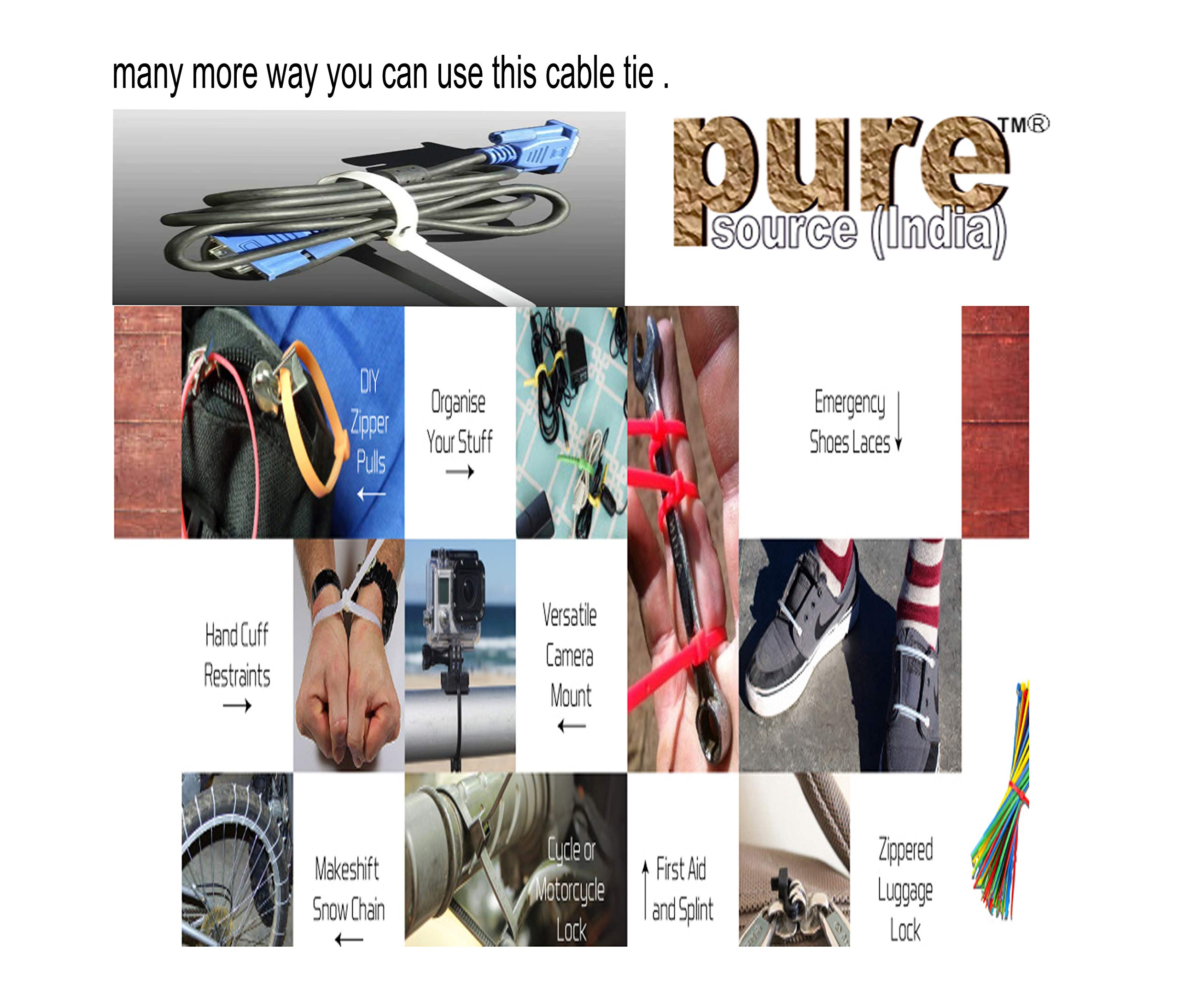 Nylon Cable Ties - 100 Pack -6